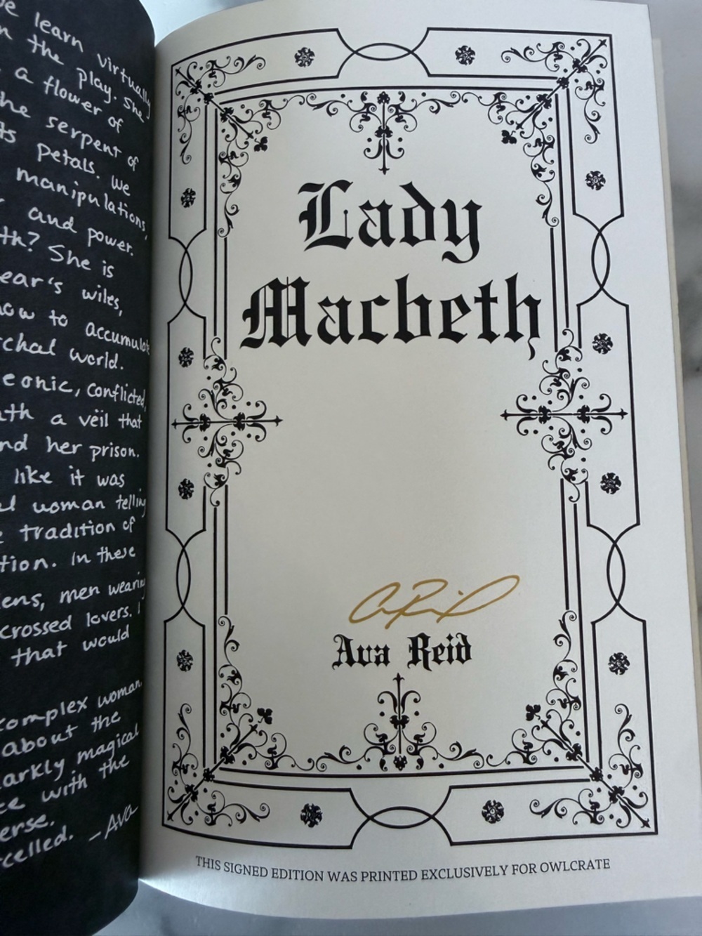 Owlcrate Lady Macbeth by Ava Reid Special Edition Book - Picture 6 of 6
